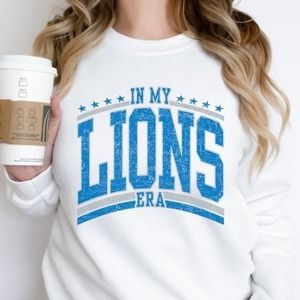 Detroit Football Sweatshirt In My Lions Era Football Detroit Lions Sweatshirt
